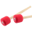 2 stuks basdrumstokken, schuimbasdrumhamers, basdrumstokken, rood 5