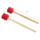 2 stuks basdrumstokken, schuimbasdrumhamers, basdrumstokken, rood 4
