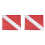 Bandeira de mergulho com bandeira flutuante para barco 1