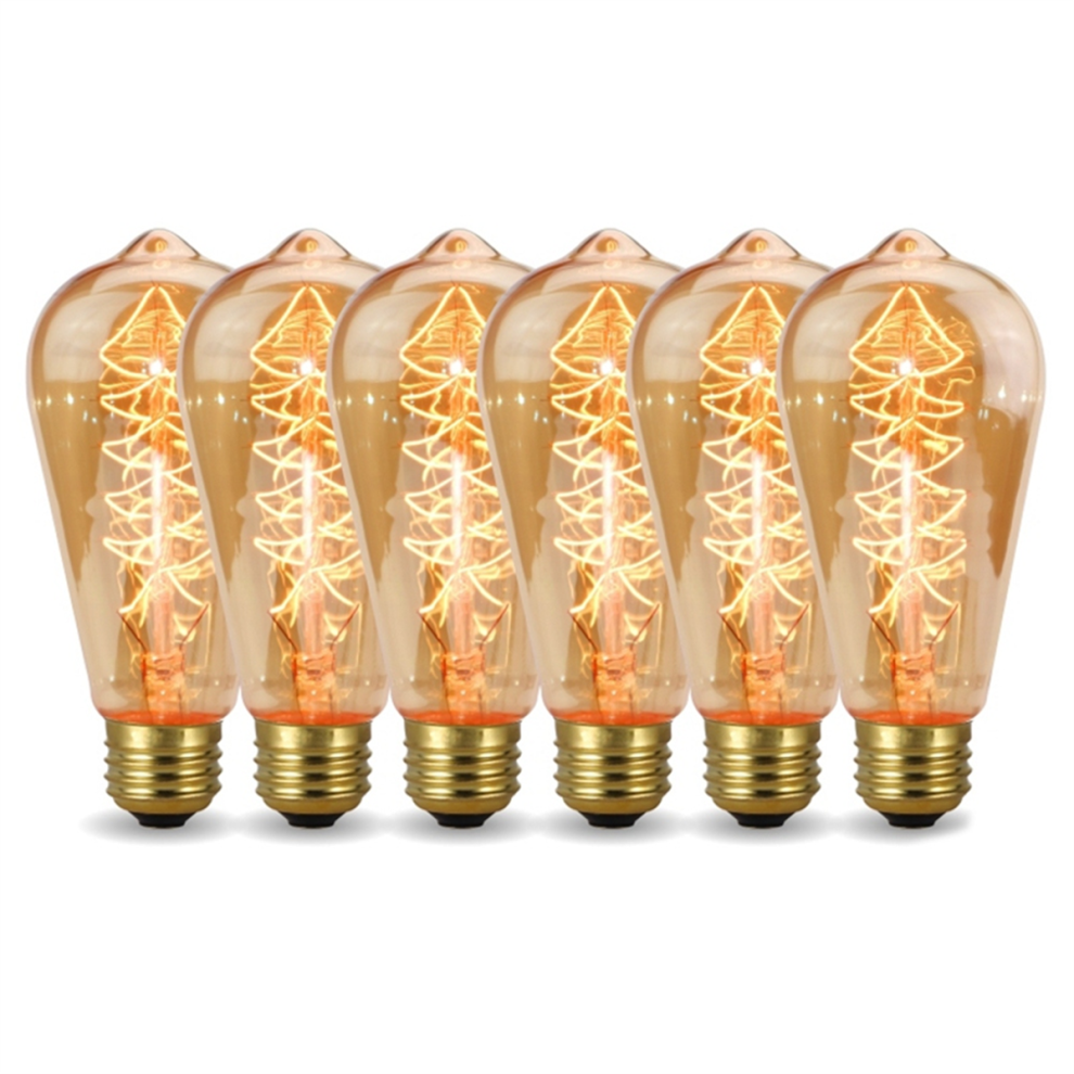 6pcs Retro BulbLight BulbFilament Ampoule Incandescent Spiral Lamp-image-OPC-PJ28PJH-NEW