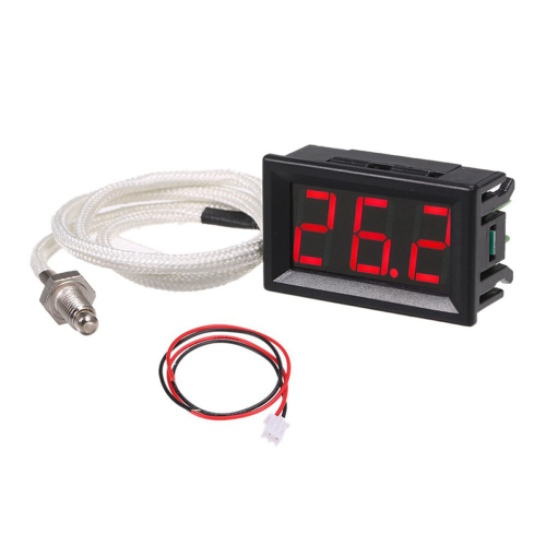 High Temperature K-Type Thermocouple Thermometer DC12V -30-800 Red 1