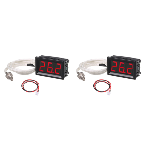 High Temperature K-Type Thermocouple Thermometer DC12V -30-800 Red