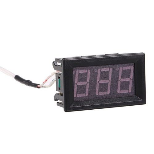 High Temperature K-Type Thermocouple Thermometer DC12V -30-800 Red 2