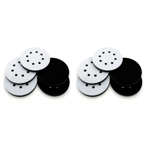 5 Inch 8 Hole Hook & Loop Soft Sponge Foam Sanding Interface Pad