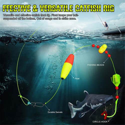 Γατόψαρο Float Rigs - Εξαρτήματα Αλιείας με Κουδούνισμα, 5 τεμάχια Rigs 1