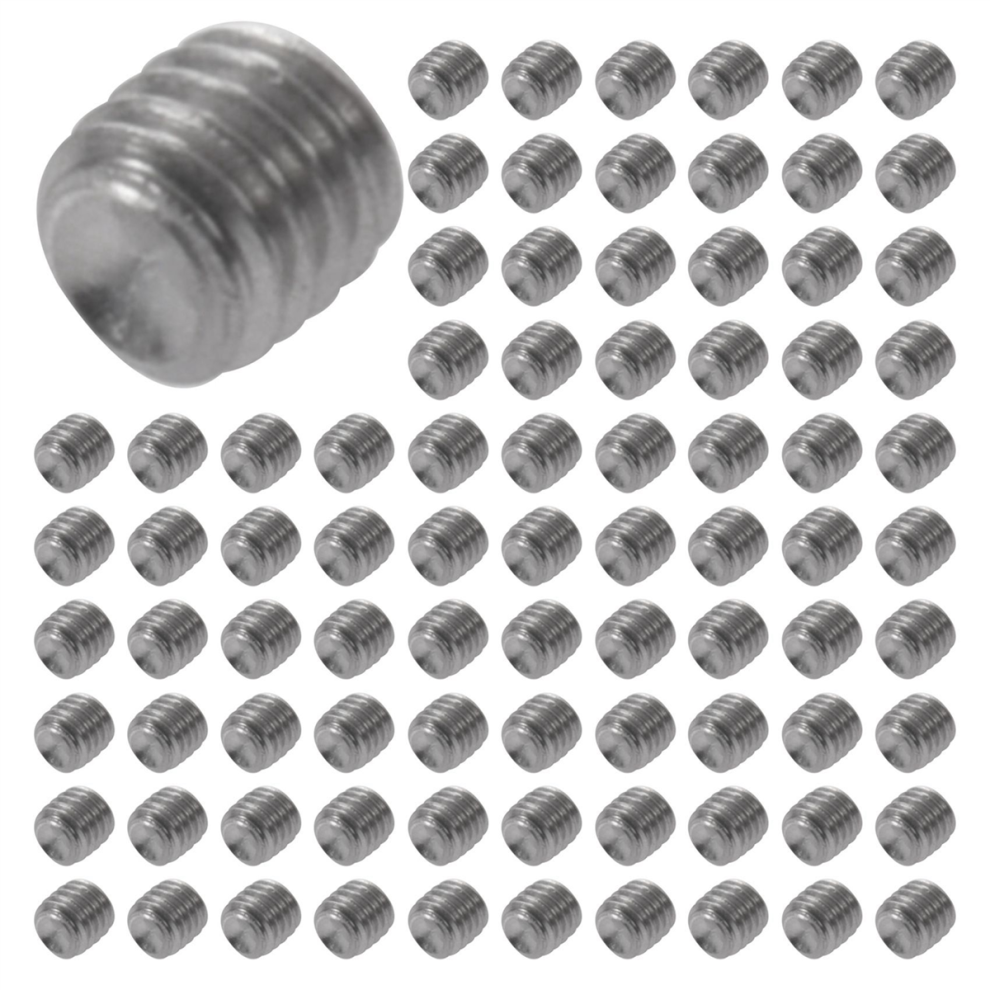 50Pcs M3x3mm Stainless Steel Hex Socket Set Cap Grub Screws Silver 4712801494211