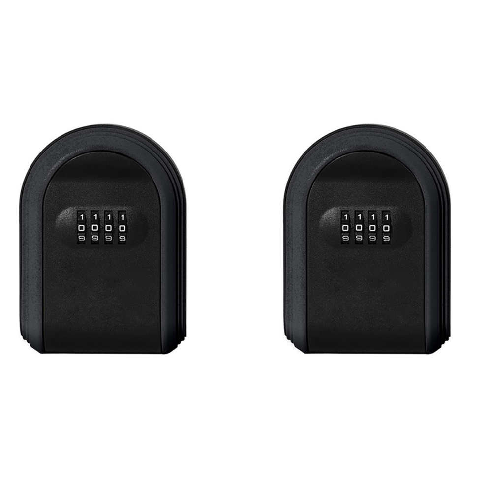 Key Safe Box Weatherproof 4 Digit Combination, Black 4712801493313