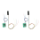 1 Set Traffic Light Signal HO OO Scale LED Model Architecture 1
