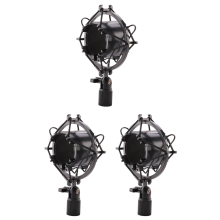 Load Mic Microphone Shock Mount Clip Holder Stand Radio Black