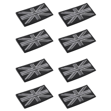 Jack UK -lippumerkkitarra 10cm x 5cm UUSI, (musta/harmaa)