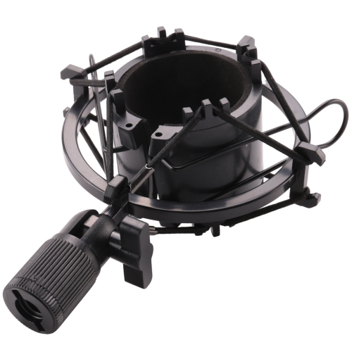 Load Mic Microfoon Shock Mount Clip Houder Stand Radio Zwart 2