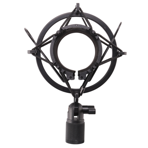 Load Mic Microfoon Shock Mount Clip Houder Stand Radio Zwart 1