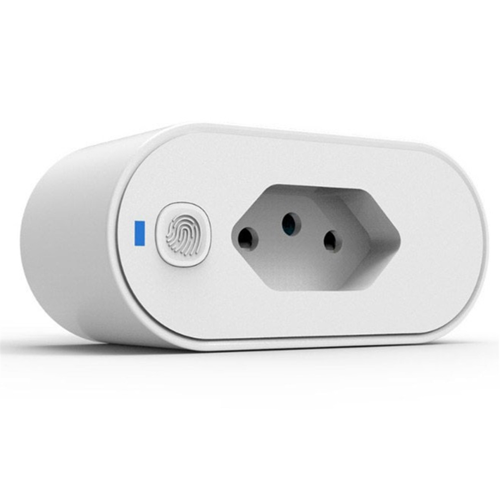 Tuya Brazil Plug 16A Adapter, Wifi 2.4Ghz Socket With Power Monitor 4712801499360