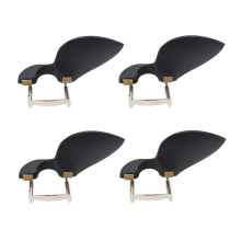Mentoniera per violino 3/4 4/4 Mentoniera in legno con supporto standard nera