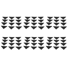 12 Pc Forma De Triangulo Esquina Cojin Protector 10mm x 75mm