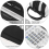Grid Mesh Pencil Case 2 Compartment Pen Bags for Students Black 3