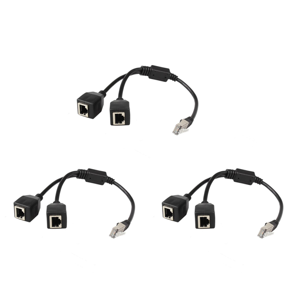 RJ45 Ethernet-Splitterkabel, 1 Mannelijke Naar 2 Vrouwelijke Ethernet-Kabel-image