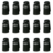 10 peças de virola de golfe com anel duplo cromado tipo 4: 8,6 x 15 x 13,5 mm