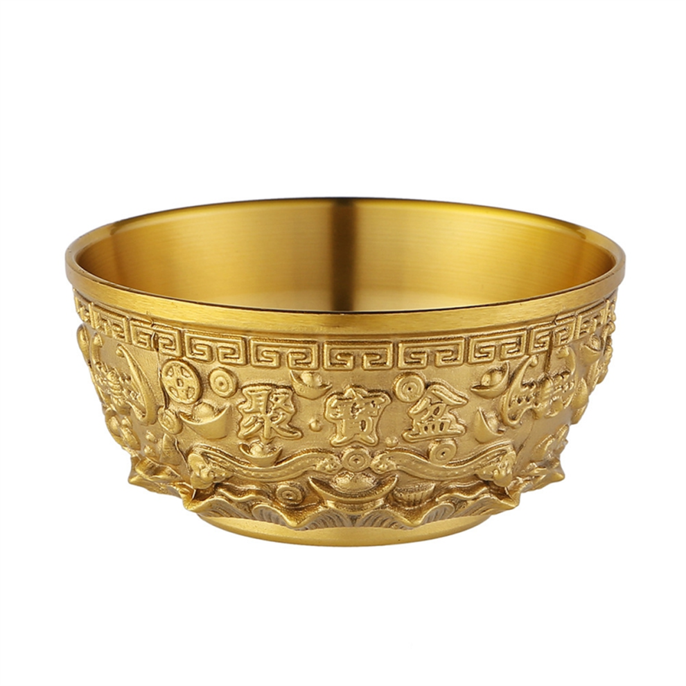 Brass Ornament Coin Treasure Storage Ingot Bowl Money Jar-image-OPC-PJ28RV9-NEW