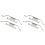 for E30 E32 E34 E36 Z3 E46 ATE Set of 2 Rear Brake Retaining Clips 1