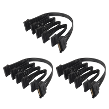 Cabo de alimentação SATA de 15 pinos para disco rígido HDD SSD