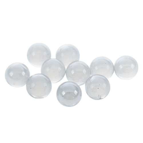 10 τεμάχια διακοσμητικά ενυδρείου Bille Perle Ronde Verre Poisson Διαφανή 2