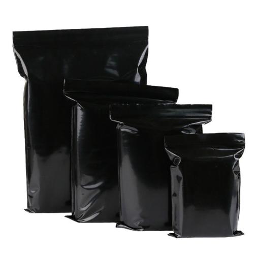 Σακούλα Ziplock 100 τεμάχια/Παρτίδα 14 συρμάτων μαύρη σφραγισμένη σακούλα τροφίμων 13x19cm 1
