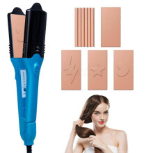 (UK Plug) Hair Styling Iron 3D Star Hair Printing Iron With 5 Interchangeable Plates