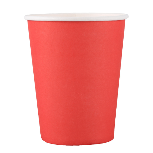 20x Paper Cups Solid Colours Birthday Catering Red 2