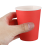 20x Paper Cups Solid Colours Birthday Catering Red 1