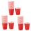 20x Paper Cups Solid Colours Birthday Catering Red 2