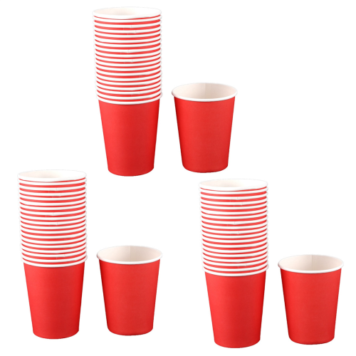 20x Paper Cups Solid Colours Birthday Catering Red 1