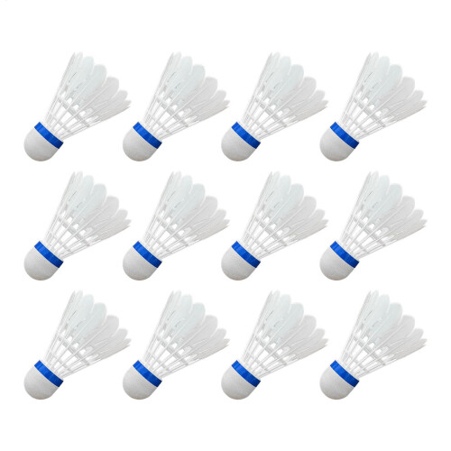 Badminton shuttlecocks, 12 pieces Nylon, stable for competition  training