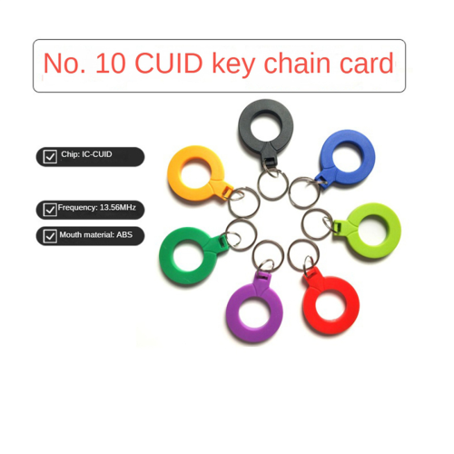 10 τεμάχια 13.56MHZ CUID Keyfobs CUID Μεταβλητά MF S50 1K IC κλειδιά 1