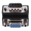 Adaptador VGA macho a hembra M/F en ángulo recto de 15 pines 3