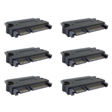 Adaptador conversor SATA 22P 7 + 15 macho para SATA 22 pinos fêmea