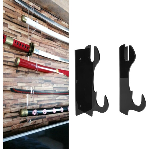 Samurai Knife Holder, Sword Wall Holder, Flexible Home Installation (Acrylic) 2