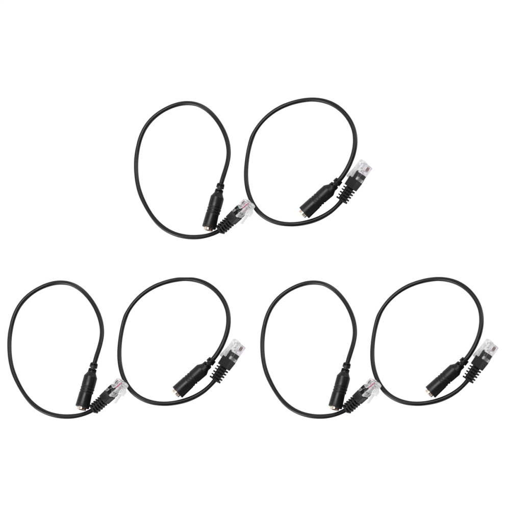 2Pc 3.5Mm Headset To Jack Female To Male Rj9 Plug Cable Cord 4712801454246