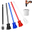 Verpakking van 4 herbruikbare verfmixers, 1/4 boor epoxyhars mengpeddels 2