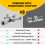 Double Handle Grease Nipple Coupler Quick Lock Release Ends Couplers 5