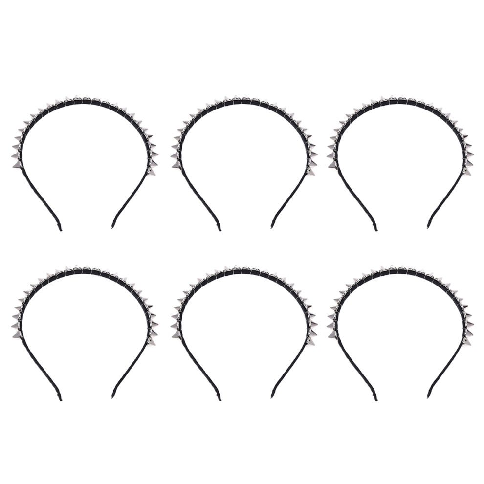 Umã¦Rket Unisex Silver Metal Stud Rivet Spike Headband Hair Head Band Aliceband