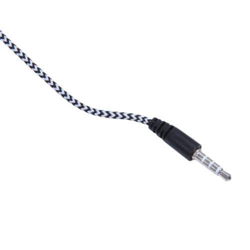 Καλώδιο H-169 για MP3 MP4 3,5 χιλ., πλεγμένο καλώδιο Subwoofer, Universal (ασημί) 2