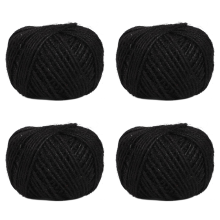 50m Corde en pour Artisanat Scrapbooking Jardinage-Noir