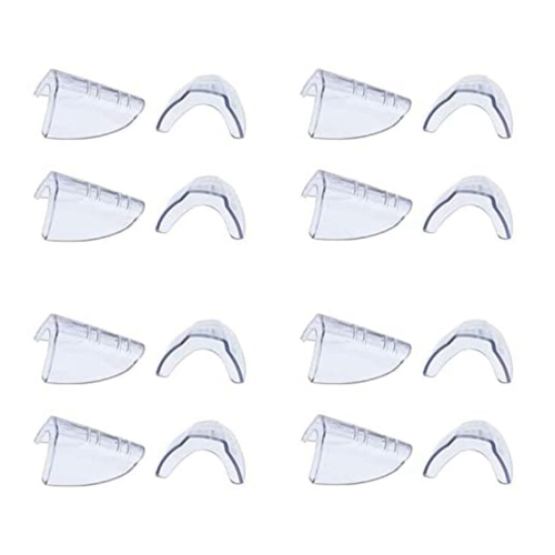 4 pares de óculos de grau com proteção lateral transparente para segurança
