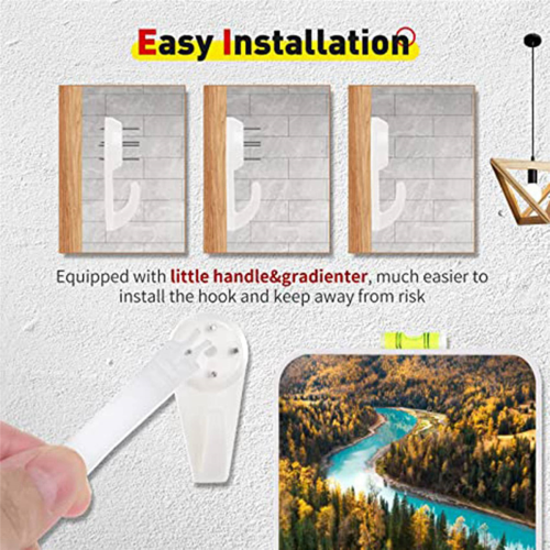 Stucco/Concrete Wall Hooks, No Damage Hook Hanging Kit, Set of 40 1