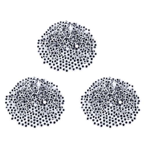 1000 τεμάχια αυτοκόλλητα μάτια Googly Eyes για χειροτεχνίες DIY 6 χιλ.