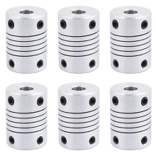 6 mm tot 8 mm askoppeling 25 mm lengte 18 mm diameter aluminiumlegering