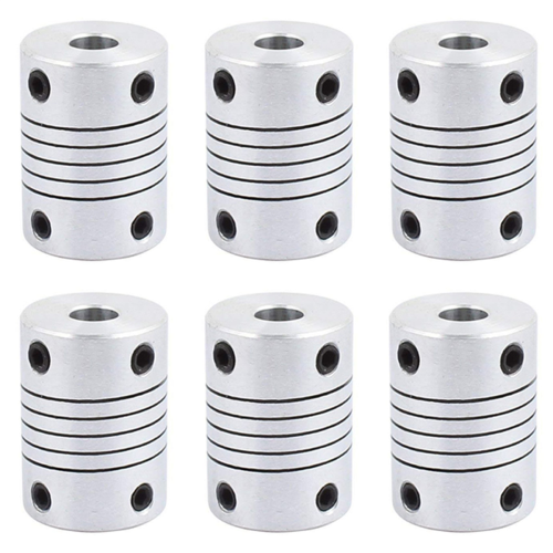 Σύνδεσμος άξονα 6mm έως 8mm Μήκος 25mm Διάμετρος 18mm Κράμα αλουμινίου