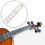 4/4 Viool Fretboard Sticker Marker Fiddle Learn Note Chart Tape 2 Stuks 4