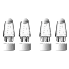 2 stuks hoofdhuid applicator vloeibare kam draagbare hoofdhuid massage kam, wit